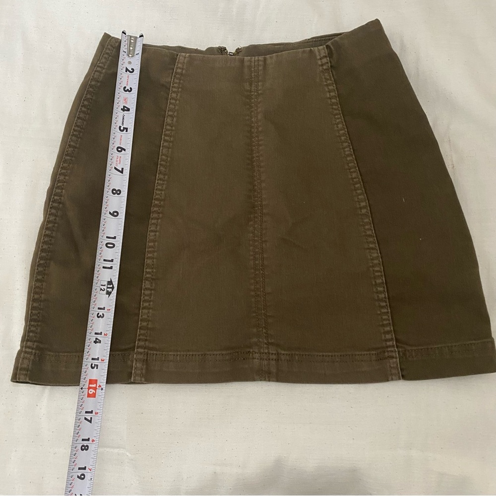 Free people green online skirt